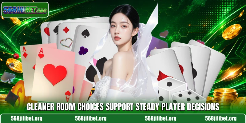 Cleaner room choices support steady player decisions