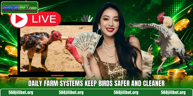 Daily farm systems keep birds safer and cleaner