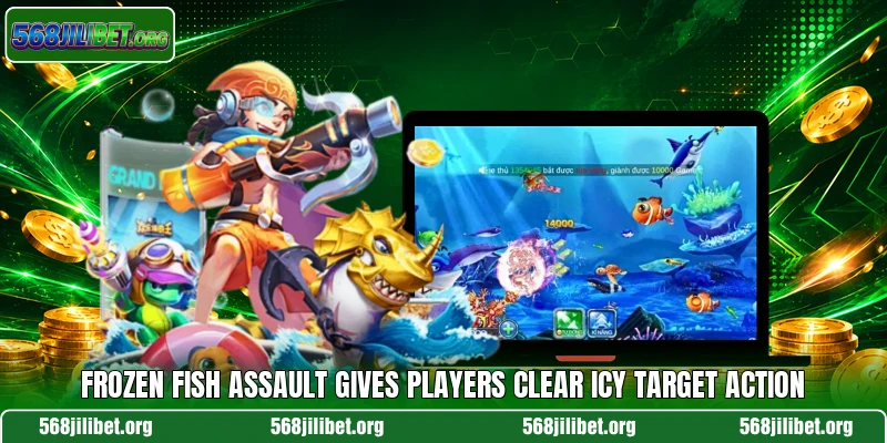 Frozen Fish Assault gives players clear icy target action