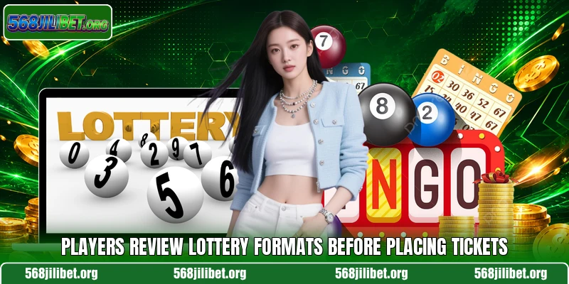 Players review lottery formats before placing tickets