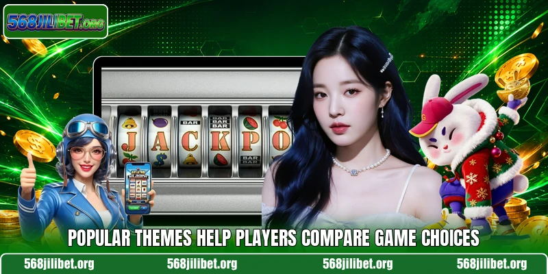 Popular themes help players compare game choices
