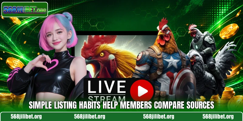 Simple listing habits help members compare sources