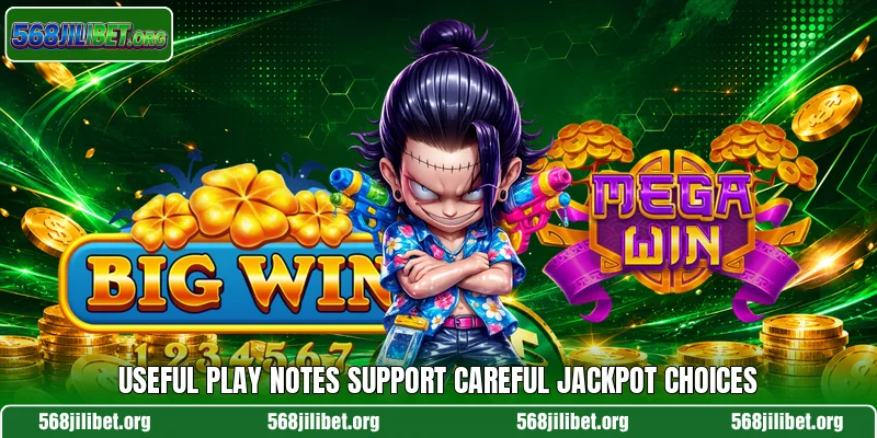 Useful play notes support careful jackpot choices