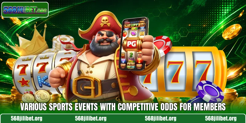Various sports events with competitive odds for members